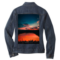 Alone Man Ladies Denim Jacket | Artistshot