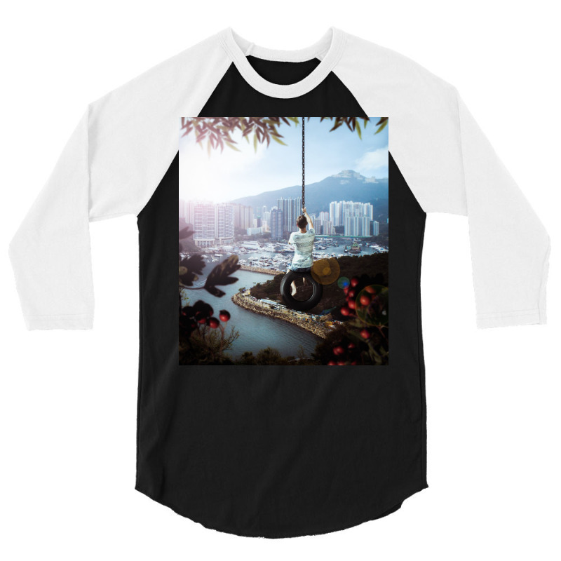 Hong Kong Park 3/4 Sleeve Shirt by omerpsd | Artistshot