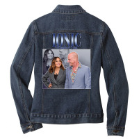 Chris Meloni And Mariska Hargitay Ionic 90s Inspir Ladies Denim Jacket | Artistshot