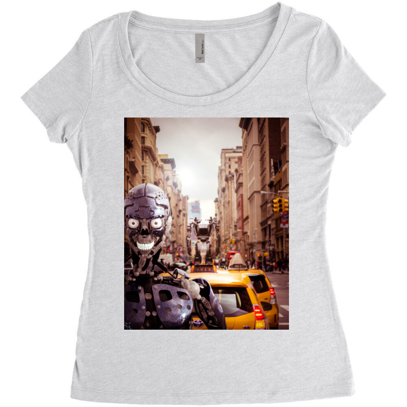 Mr Robot Women's Triblend Scoop T-shirt by omerpsd | Artistshot