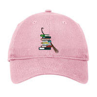 Magic Flying Broom And His Best Books Friend Adjustable Cap | Artistshot