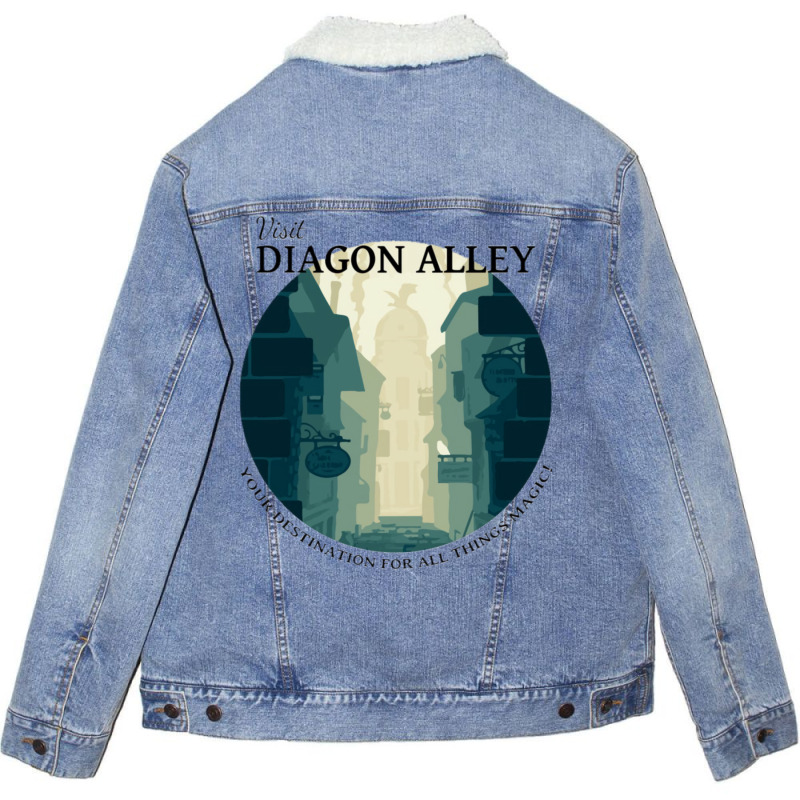 Magic Alley 28 Unisex Sherpa-Lined Denim Jacket by koromaqazit | Artistshot