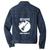 Electric Guitar Player Quote I Guitarist Men Denim Jacket | Artistshot