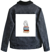 Magic Owl On Books 29 Unisex Sherpa-lined Denim Jacket | Artistshot