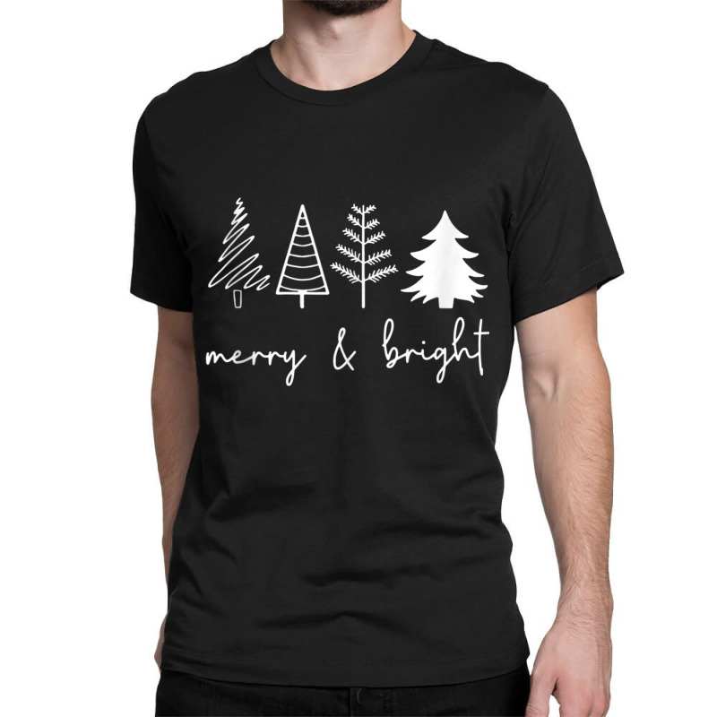 Merry And Bright Christmas Tree Tank Top Classic T-shirt | Artistshot