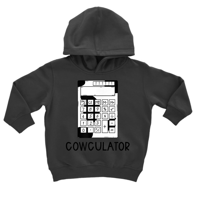 Cowculator   Cute Funny Calculator Math Teacher T Toddler Hoodie by choninzel | Artistshot