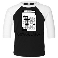 Cowculator   Cute Funny Calculator Math Teacher T Toddler 3/4 Sleeve Tee | Artistshot