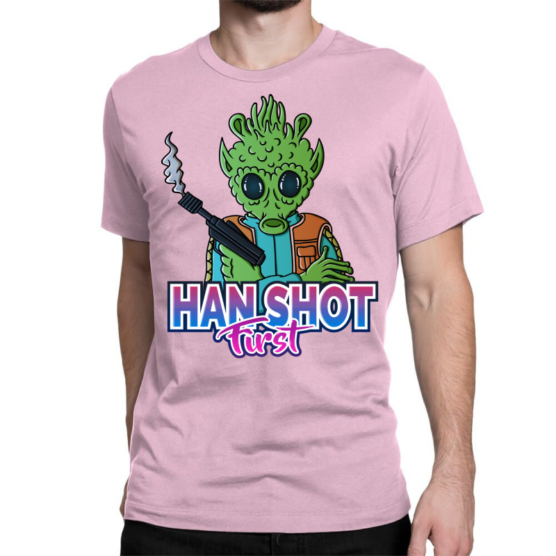 Han Shot First! Classic T-shirt by luelfeninao | Artistshot