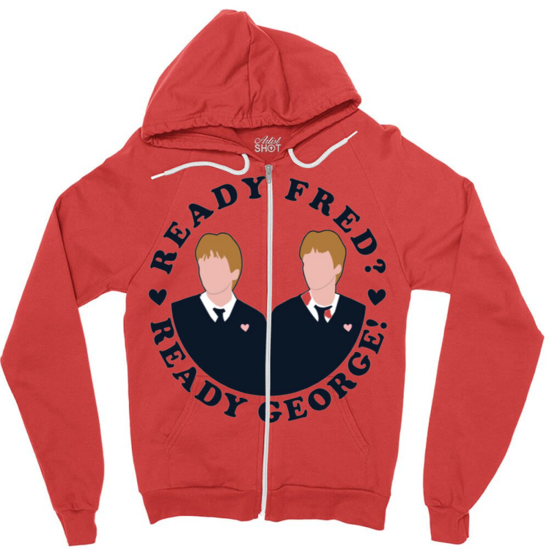 Ready Wizard Ginger Twins Zipper Hoodie by koromaqazit | Artistshot