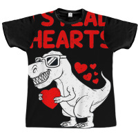 Kids I Steal Hearts T Rex Dino Valentines Day Todd Graphic T-shirt | Artistshot