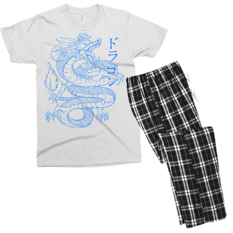 Japanese Dragon   Japanese Kanji Calligraphy Cool Men's T-shirt Pajama Set | Artistshot