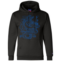 Japanese Dragon   Japanese Kanji Calligraphy Cool Champion Hoodie | Artistshot