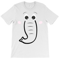 Elephant Face, Cartoon Style, Easy Halloween Costu T-shirt | Artistshot