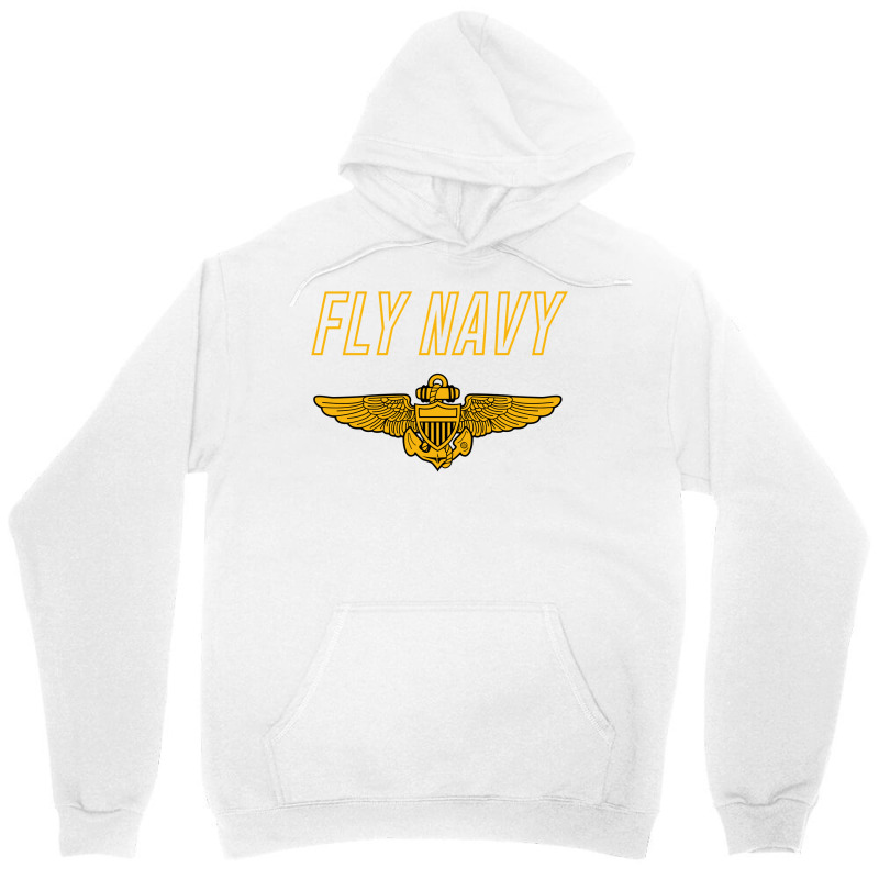 Fly Navy Sweatshirt Classic Navy Pilot Wings Sweat Unisex Hoodie | Artistshot