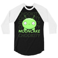 Adventures Of Mooncake Chookity Final Space 3/4 Sleeve Shirt | Artistshot