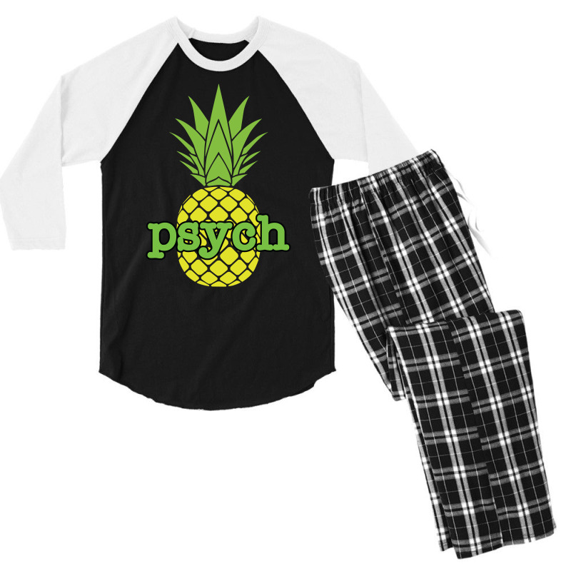 Men's Psych Pineapple Pullover Hoodie Sweatshirt P Men's 3/4 Sleeve Pajama Set | Artistshot