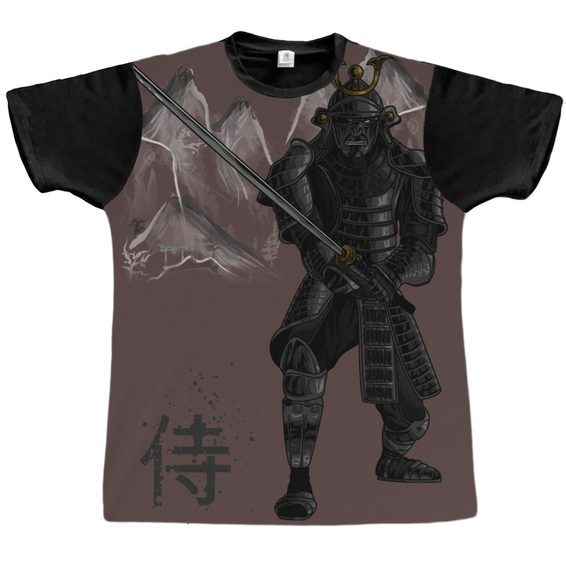 Honor Samurai   Black Version Graphic T-shirt by luelfeninao | Artistshot