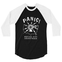 Motion City Soundtrack   Panic   Official Merchand 3/4 Sleeve Shirt | Artistshot