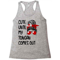 Funny Cute Until My Tongan Comes Out Pullover Hood Racerback Tank | Artistshot