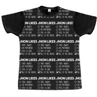 Personalised Name Likes His Motor Bike Tick Graphic T-shirt | Artistshot