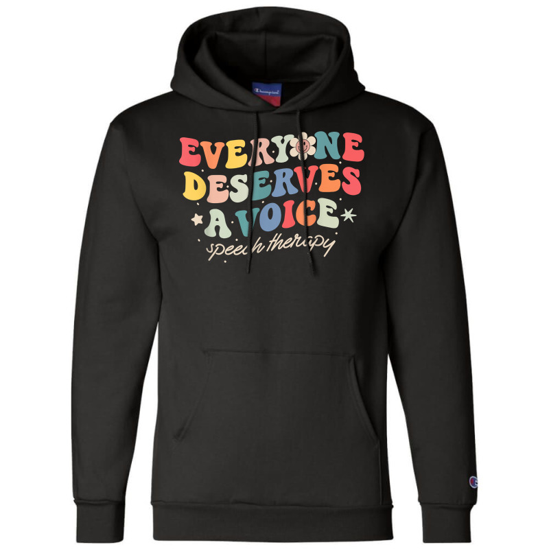 Speech Therapy Speech Language Pathologist Slp Tea Champion Hoodie | Artistshot