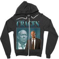 Donald Cragen 90s Inspired Vintage Homage Zipper Hoodie | Artistshot