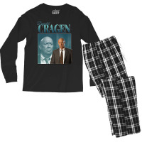 Donald Cragen 90s Inspired Vintage Homage Men's Long Sleeve Pajama Set | Artistshot