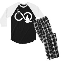 Infinity Sign Wizard Silhouette Men's 3/4 Sleeve Pajama Set | Artistshot