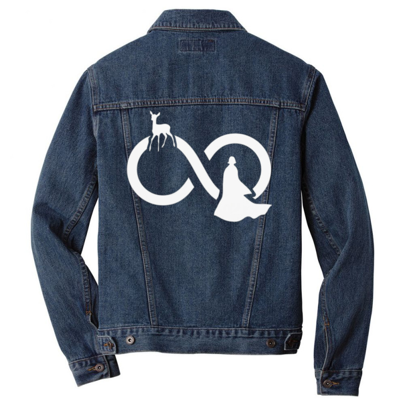 Infinity Sign Wizard Silhouette Men Denim Jacket by sahleraukamps | Artistshot