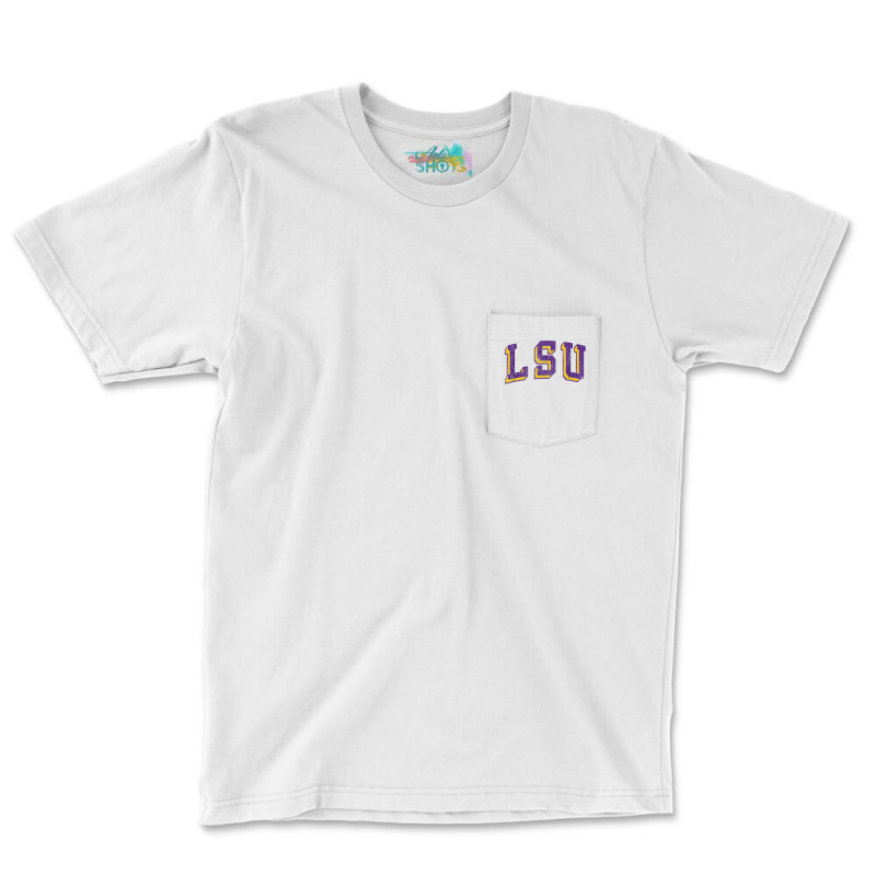 Lsu Tigers Retro Arch T Shirt Pocket T-shirt | Artistshot