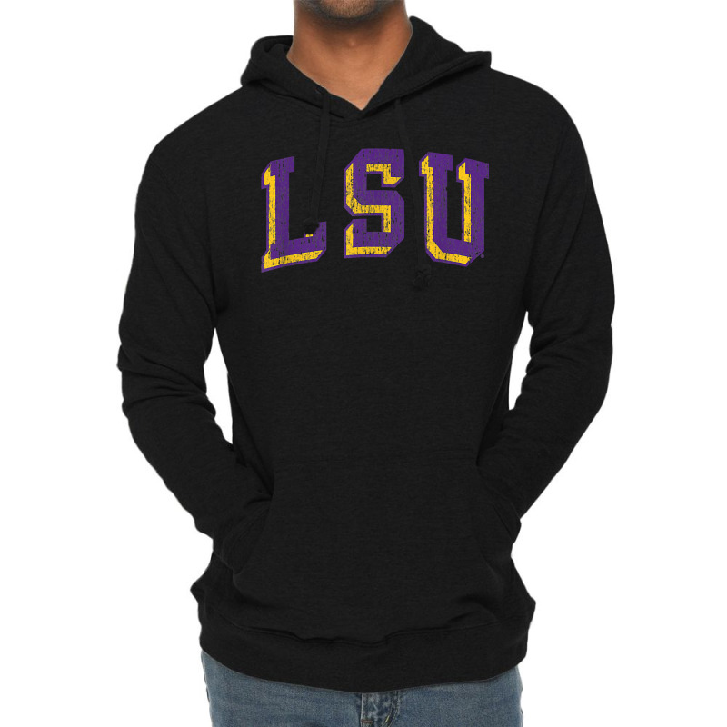 Lsu Tigers Retro Arch T Shirt Lightweight Hoodie | Artistshot