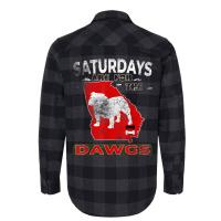 Saturdays Are For The Dawgs The Bulldog State Retr Flannel Shirt | Artistshot