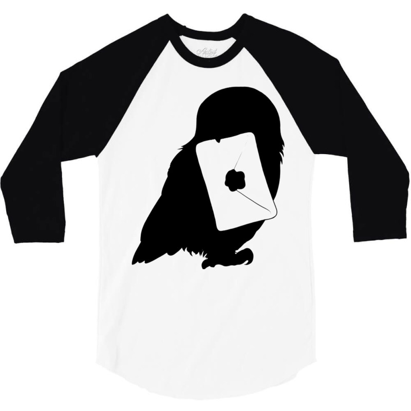 Magic Owl And Letter Silhouette 21 3/4 Sleeve Shirt by didwaycarw | Artistshot