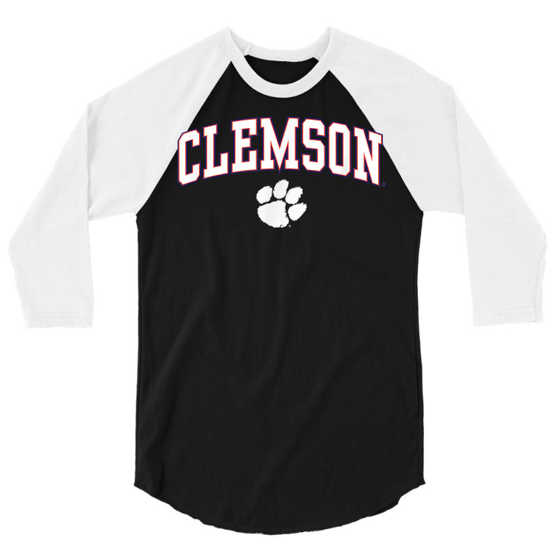 Clemson Tigers Arch Over Orange Officially License 3/4 Sleeve Shirt | Artistshot