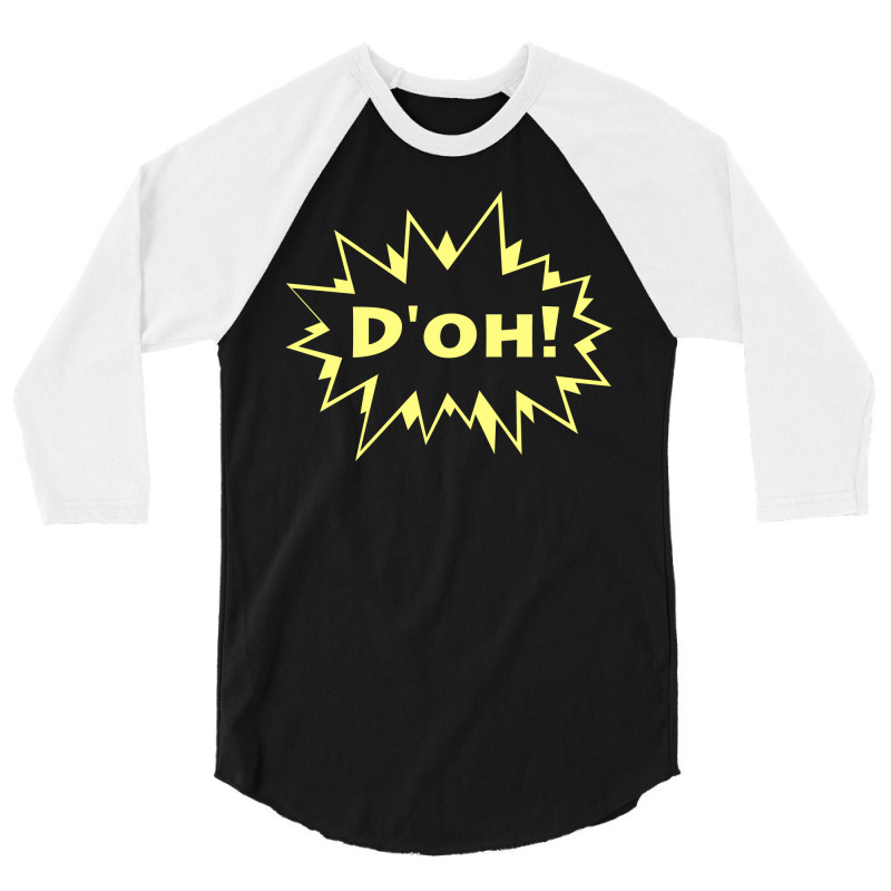 Funny American D'oh New 3/4 Sleeve Shirt | Artistshot