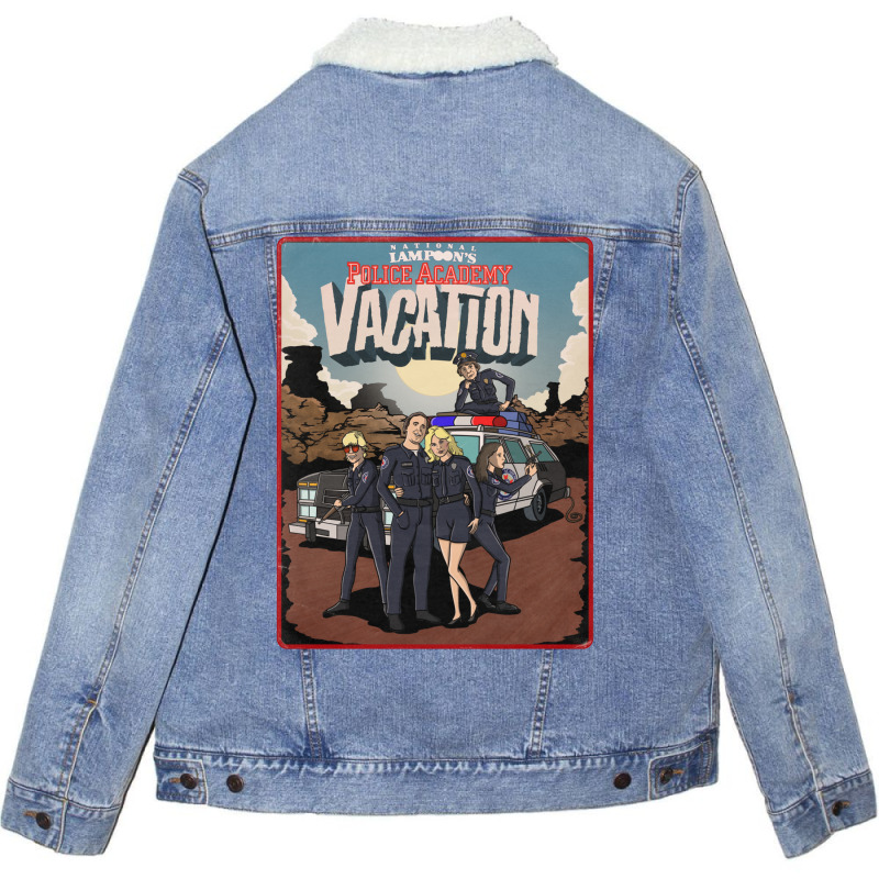 Police Academy Vacation Unisex Sherpa-Lined Denim Jacket by bekeevsreckok | Artistshot