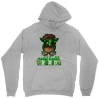 Mental Health Warrior Afro Messy Bun Unisex Hoodie | Artistshot