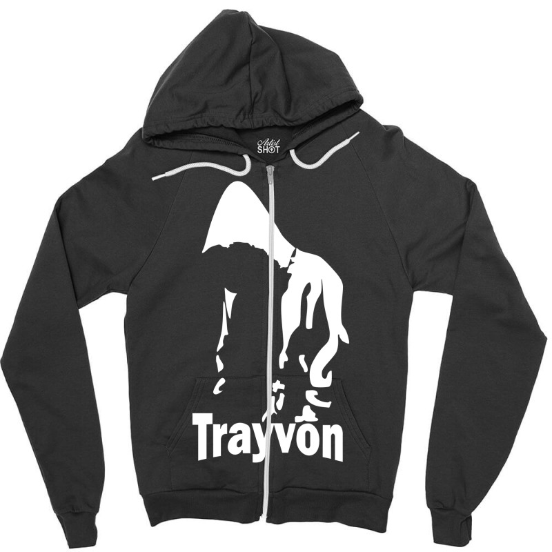 The Trayvon Martin Silhouette Design Zipper Hoodie | Artistshot