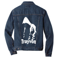 The Trayvon Martin Silhouette Design Men Denim Jacket | Artistshot