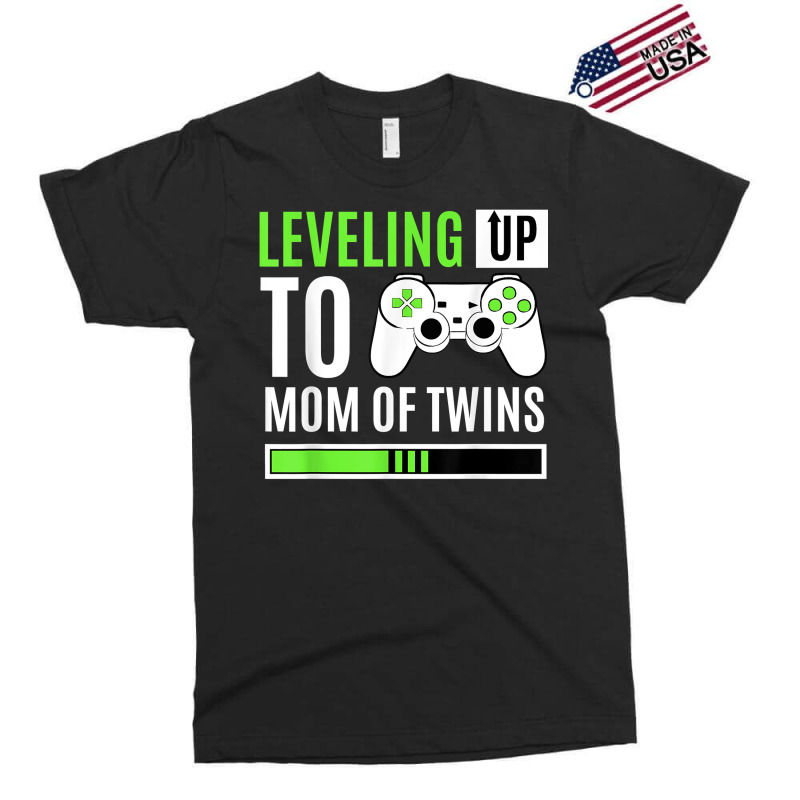 Leveling Up To Mom Of Twins Gaming Gender Reveal C Exclusive T-shirt | Artistshot