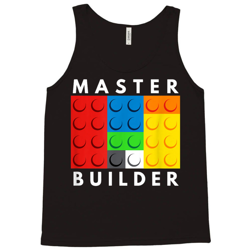 Master Builder Building Blocks Brick Builders Toys Tank Top | Artistshot