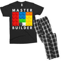 Master Builder Building Blocks Brick Builders Toys Men's T-shirt Pajama Set | Artistshot