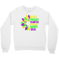 Beads Parades Crawfish Kingcake Mardi Gras Masquer Crewneck Sweatshirt | Artistshot