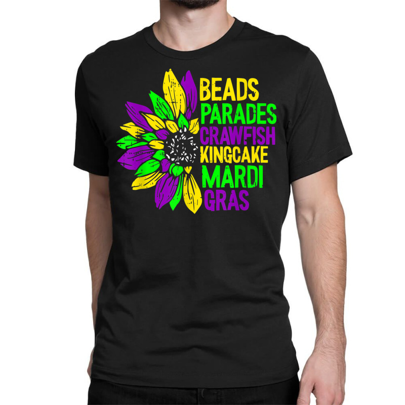 Beads Parades Crawfish Kingcake Mardi Gras Masquer Classic T-shirt | Artistshot