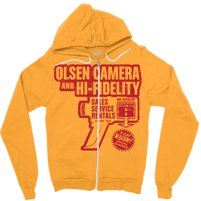 Olsen Camera Zipper Hoodie by gulfanarkamg | Artistshot