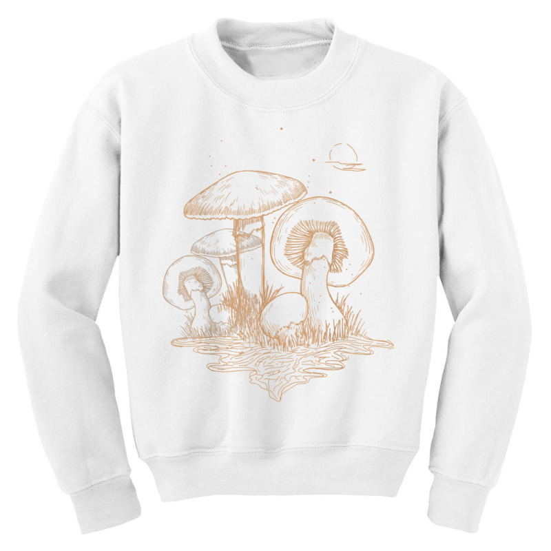 Awesome Mushrooms Shirt Fungi Mycology Lovers Myco Youth Sweatshirt by bettincam | Artistshot