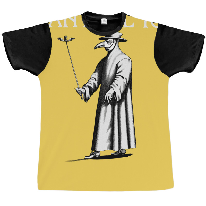 Black Plague Doctor Mask Bubonic Plague Black Deat Graphic T-shirt by salvanspiza3 | Artistshot