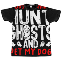 Ghost Hunter Paranormal Hunting Investigator Dog L Graphic T-shirt | Artistshot