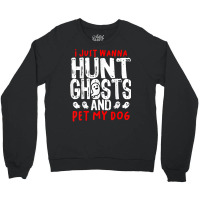 Ghost Hunter Paranormal Hunting Investigator Dog L Crewneck Sweatshirt | Artistshot