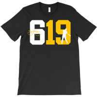 San Diego 619 Area Code Baseball Inspired T Shirt T-shirt | Artistshot